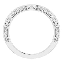 Charger l&#39;image dans la galerie, Sterling Silver Band for 7 mm Asscher Ring
