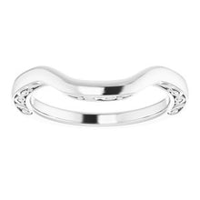 Charger l&#39;image dans la galerie, Sterling Silver Band for 10x8 mm Emerald Ring
