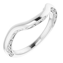 Charger l&#39;image dans la galerie, Sterling Silver Band for 11x9 mm Emerald Ring
