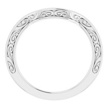 Charger l&#39;image dans la galerie, Sterling Silver Band for 10x8 mm Emerald Ring

