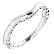 Charger l&#39;image dans la galerie, Sterling Silver Band for 7x5 mm Emerald Ring
