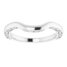 Charger l&#39;image dans la galerie, Sterling Silver Band for 8x6 mm Emerald Ring
