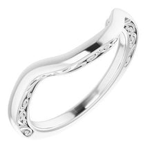 Charger l&#39;image dans la galerie, Sterling Silver Band for 12x10 mm Emerald Ring
