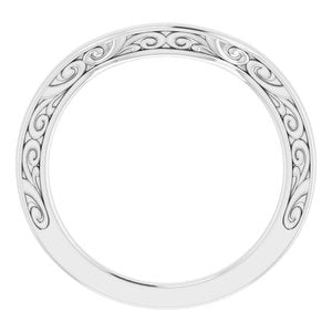 Sterling Silver Band for 11 mm Cushion Ring