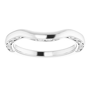 Sterling Silver Band for 9.4 mm Round Ring