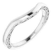 Charger l&#39;image dans la galerie, Sterling Silver Band for 11x9 mm Oval Ring

