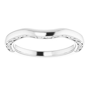 Sterling Silver Band for 6x4 mm Oval Ring