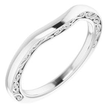 Charger l&#39;image dans la galerie, Sterling Silver Band for 6x4 mm Oval Ring
