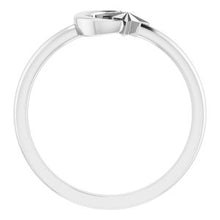 Load image into Gallery viewer, Sterling Silver Crescent Moon &amp; Star Negative Space Ring
