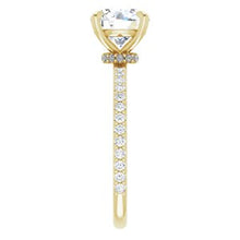 Charger l'image dans la galerie, Charles &amp; Colvard Moissanite¬Æ &amp; Diamond Accented Engagement Ring   
