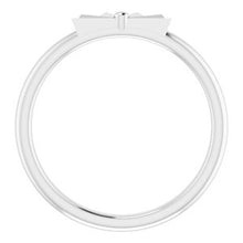 Load image into Gallery viewer, Sterling Silver Starburst Stackable Ring
