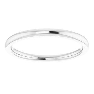 Sterling Silver Band for 12x10 mm Oval Ring