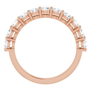14K Rose 1 CTW Diamond Anniversary Band