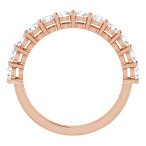 14K Rose 1 CTW Diamond Anniversary Band