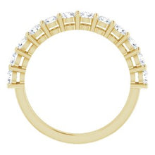 Charger l&#39;image dans la galerie, Jonc anniversaire en diamant 14K jaune 1 CTW
