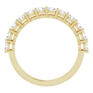 Jonc anniversaire en diamant 14K jaune 1 CTW
