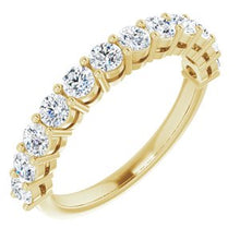 Charger l&#39;image dans la galerie, Jonc anniversaire en diamant 14K jaune 1 CTW
