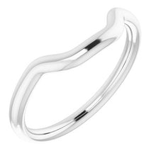 Charger l'image dans la galerie, Sterling Silver Band for 6 mm Cushion Ring
