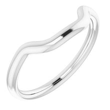Charger l'image dans la galerie, Sterling Silver Band for 7.4 mm Round Ring
