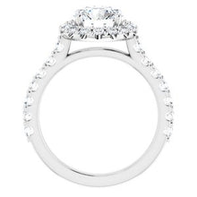 Load image into Gallery viewer, Platinum 7.5 mm Round Forever One‚Ñ¢ Moissanite &amp; 3/4 CTW Diamond Engagement Ring
