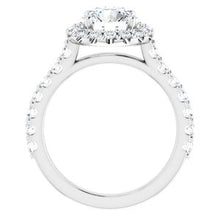 Load image into Gallery viewer, 14K White 7.5 mm Round Forever One‚Ñ¢ Moissanite &amp; 3/4 CTW Diamond Engagement Ring
