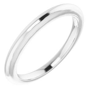 Sterling Silver Band for 7x5 mm Oval Ring