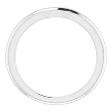 Charger l&#39;image dans la galerie, Sterling Silver Band for 7 mm Square Ring
