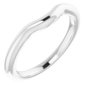 Sterling Silver Band for 9 mm Square Ring