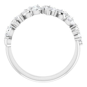Bague anniversaire platine 3/4 CTW diamant