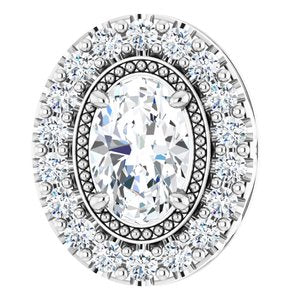 Platinum 5/8 CTW Diamond Pendant