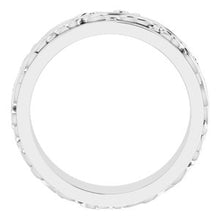 Charger l&#39;image dans la galerie, Sterling Silver 7 mm Scroll Band   Size 9

