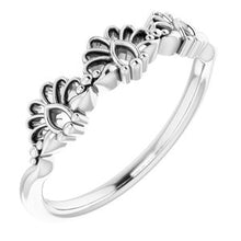 Load image into Gallery viewer, Sterling Silver Vintage-Inspired Stackable Ring
