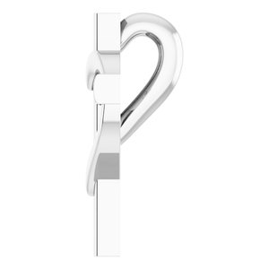 Sterling Silver Youth Cross with Heart Pendant