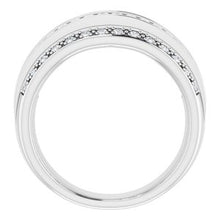 Charger l&#39;image dans la galerie, 14K White 1 CTW Diamond Anniversary Band
