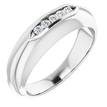 Charger l&#39;image dans la galerie, Men&#39;s Channel-Set Band  
