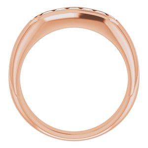 14K Rose 1/2 CTW Diamond Men's Ring