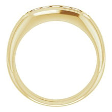 Charger l&#39;image dans la galerie, Bague pour homme en or jaune 14K avec diamant 1/2 CTW
