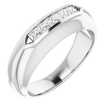 Load image into Gallery viewer, Platinum 1/2 CTW Diamond Men's Ring

