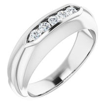 Charger l'image dans la galerie, Bague pour homme en platine et diamant 1/3 CTW

