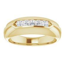 Charger l&#39;image dans la galerie, Bague pour homme en or jaune 14K avec diamant 1/2 CTW
