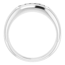 Charger l&#39;image dans la galerie, Bague pour homme en platine 1/4 CTW avec diamant
