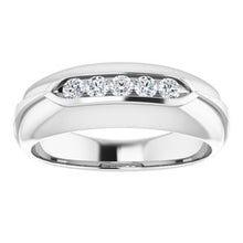 Charger l'image dans la galerie, Bague pour homme en platine et diamant 1/3 CTW
