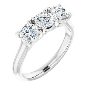 Three-Stone Anniversary Band