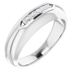 Bague pour homme en platine 1/4 CTW avec diamant
