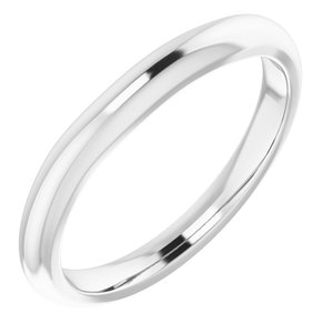 Sterling Silver Band for 5x3 mm Oval Ring