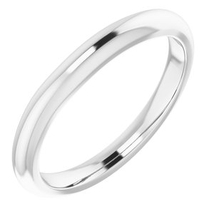 Sterling Silver Band for 3 mm Square Ring