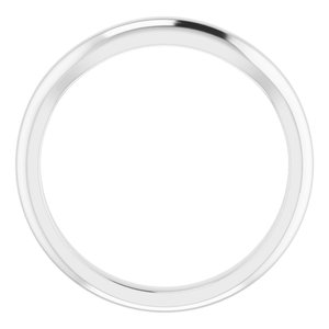 Sterling Silver Band for 8x6 mm Emerald Ring