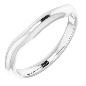 Sterling Silver Band for 7x5 mm Emerald Ring