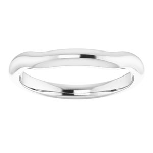 Sterling Silver Band for 7x5 mm Emerald Ring