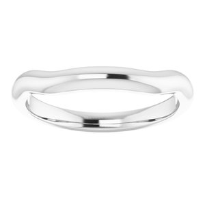 Sterling Silver Band for 8x6 mm Emerald Ring